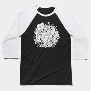 Sketchy Art Design 2 - Artists Baseball T-Shirt